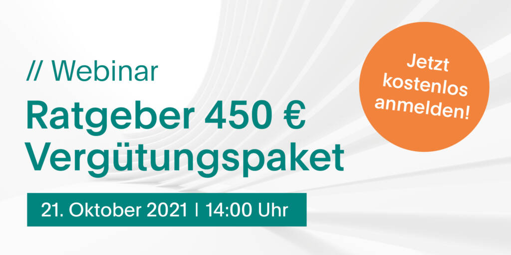 Webinar: Ratgeber 450 € Vergütungspaket